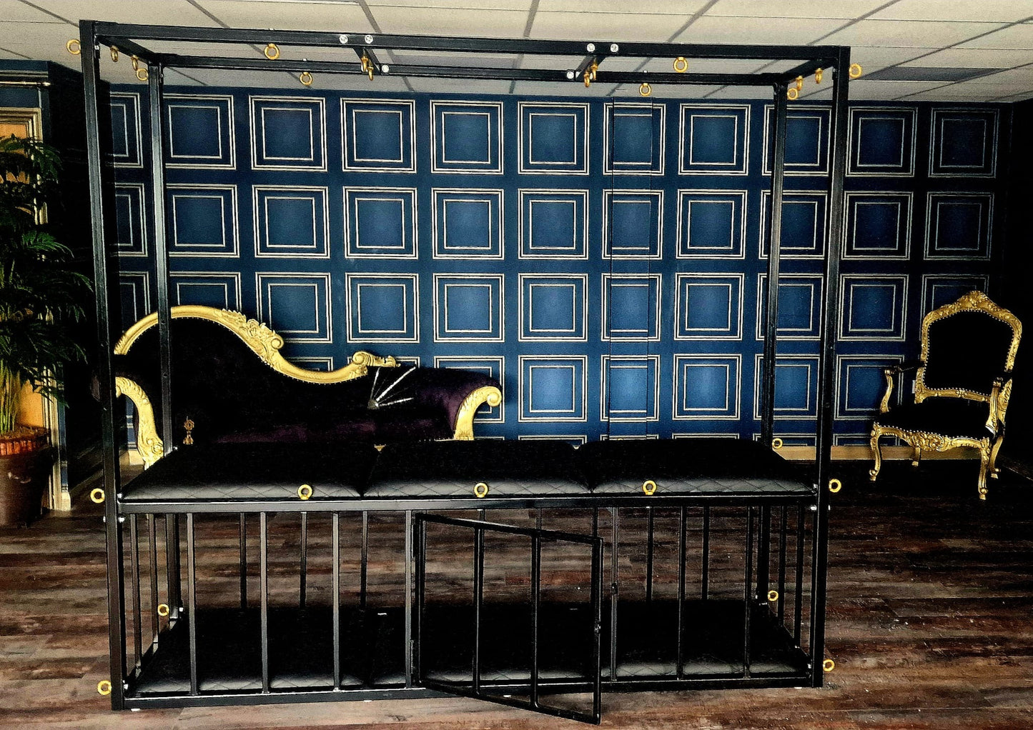Spanking and General Purpose Bench and Cage-genuine BDSM KINK equipment