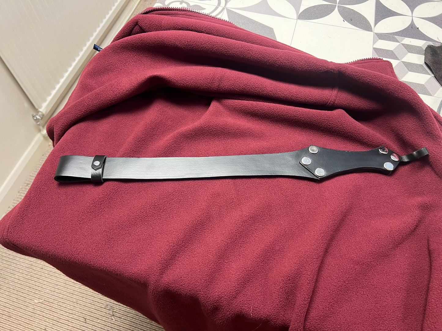 FLOGGER-adjustable-Wrap length-genuine BDSM KINK product