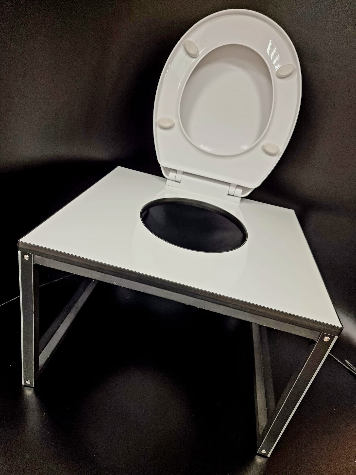 CLEAR-Toilet Cube-QUEENING BOX-genuine BDSM KINK equipment