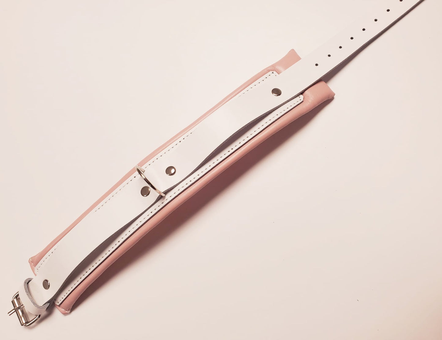 RESTRAINT SET-padded LUXURY-genuine BDSM KINK play-PINK and WHITE
