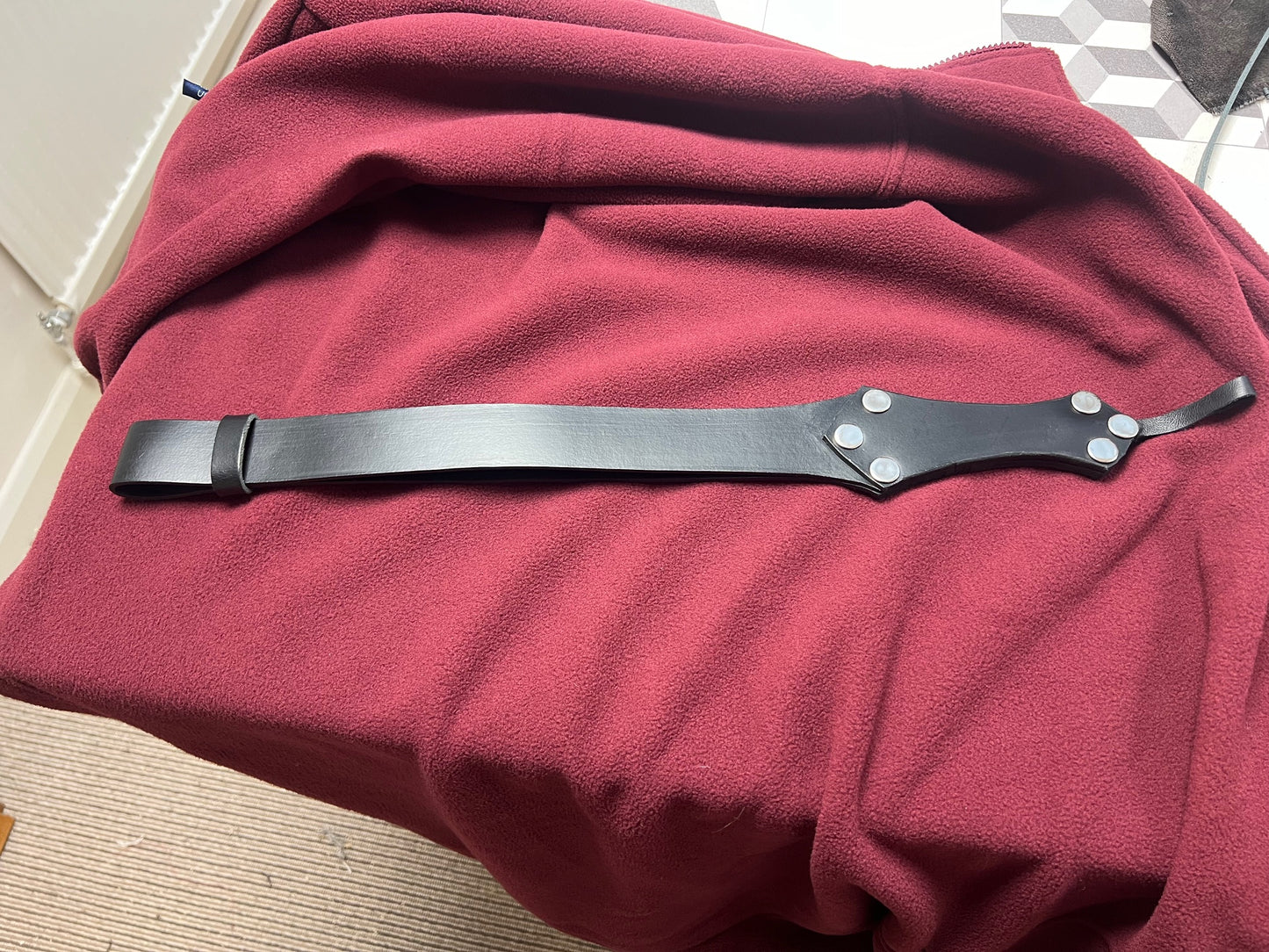 FLOGGER-adjustable-Wrap length-genuine BDSM KINK product