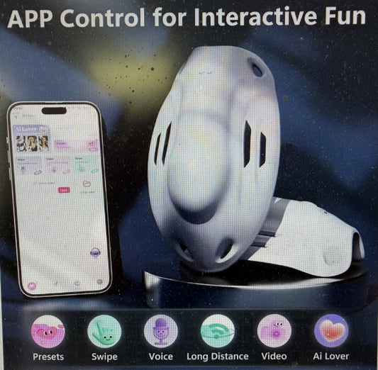 Chastity BELT HARNESS with app control vibration