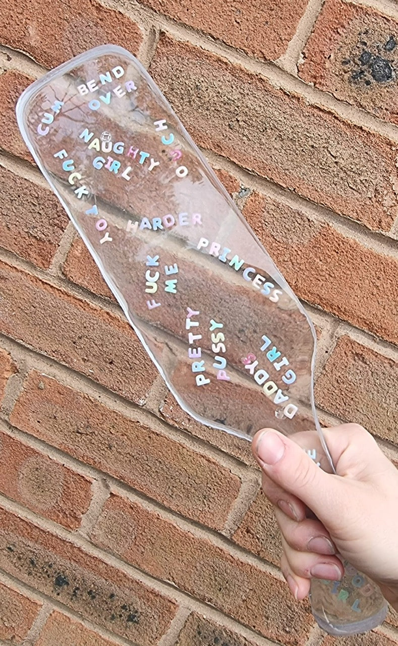 Spanking Paddle-SLUTTY WORDS