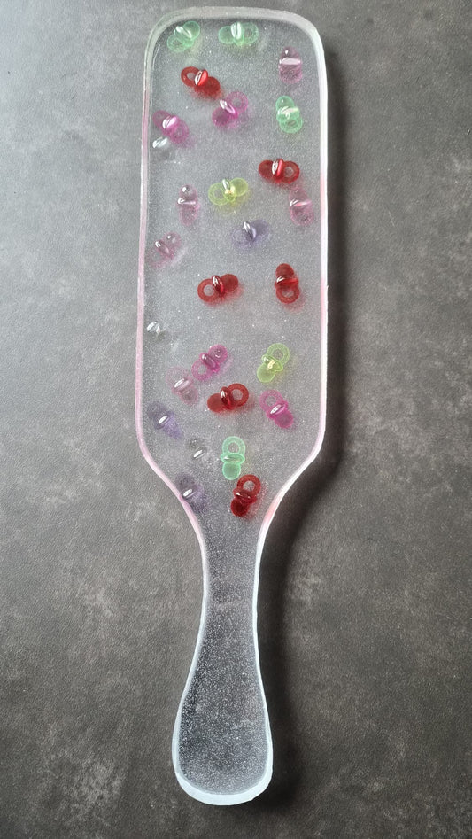 SPANKING BDSM PADDLE with DUMMIES rough EDGE surface